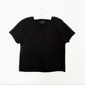 Banana Republic Waffle Short Sleeve Sweatshirt Top